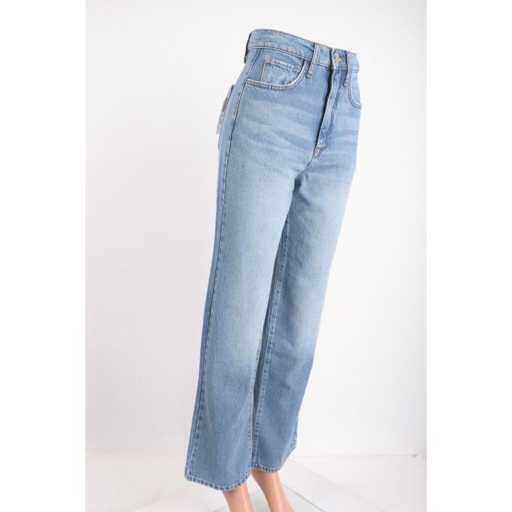 Triarchy Womens Ms Triarchy Jeans Cinched High Rise Straight Sz 25 Light indigo - Picture 3 of 7
